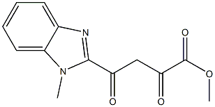 methyl 4-(1-methyl-1H-1,3-benzodiazol-2-yl)-2,4-dioxobutanoate Struktur