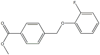 methyl 4-(2-fluorophenoxymethyl)benzoate Struktur