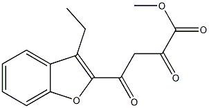 methyl 4-(3-ethyl-1-benzofuran-2-yl)-2,4-dioxobutanoate Struktur