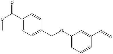 methyl 4-(3-formylphenoxymethyl)benzoate Struktur