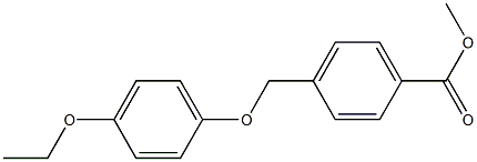 methyl 4-(4-ethoxyphenoxymethyl)benzoate Struktur