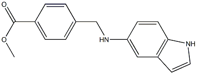 methyl 4-[(1H-indol-5-ylamino)methyl]benzoate Struktur