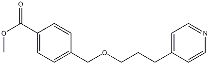 methyl 4-{[3-(pyridin-4-yl)propoxy]methyl}benzoate Struktur