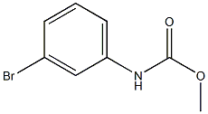 methyl N-(3-bromophenyl)carbamate Struktur