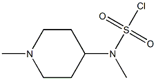 methyl(1-methylpiperidin-4-yl)sulfamoyl chloride Struktur