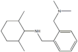 N-({2-[(dimethylamino)methyl]phenyl}methyl)-2,6-dimethylcyclohexan-1-amine Struktur