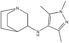 N-(1,3,5-trimethyl-1H-pyrazol-4-yl)-1-azabicyclo[2.2.2]octan-3-amine Struktur