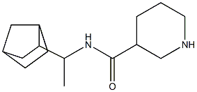 N-(1-{bicyclo[2.2.1]heptan-2-yl}ethyl)piperidine-3-carboxamide Struktur