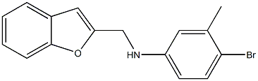 N-(1-benzofuran-2-ylmethyl)-4-bromo-3-methylaniline Struktur