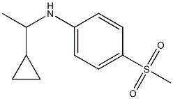 N-(1-cyclopropylethyl)-4-methanesulfonylaniline Struktur