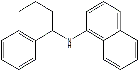 N-(1-phenylbutyl)naphthalen-1-amine Struktur