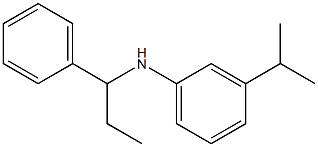 N-(1-phenylpropyl)-3-(propan-2-yl)aniline Struktur