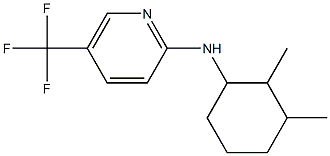 N-(2,3-dimethylcyclohexyl)-5-(trifluoromethyl)pyridin-2-amine Struktur