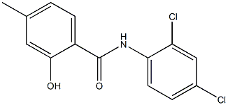 N-(2,4-dichlorophenyl)-2-hydroxy-4-methylbenzamide Struktur