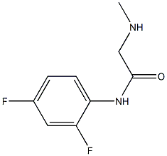 N-(2,4-difluorophenyl)-2-(methylamino)acetamide Struktur