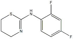 N-(2,4-difluorophenyl)-5,6-dihydro-4H-1,3-thiazin-2-amine Struktur