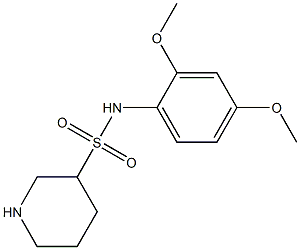 N-(2,4-dimethoxyphenyl)piperidine-3-sulfonamide Struktur