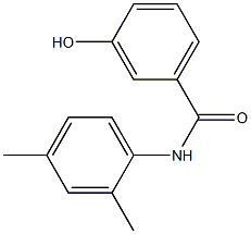 N-(2,4-dimethylphenyl)-3-hydroxybenzamide Struktur