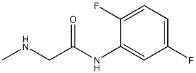 N-(2,5-difluorophenyl)-2-(methylamino)acetamide Struktur