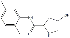 N-(2,5-dimethylphenyl)-4-hydroxypyrrolidine-2-carboxamide Struktur