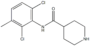 N-(2,6-dichloro-3-methylphenyl)piperidine-4-carboxamide Struktur