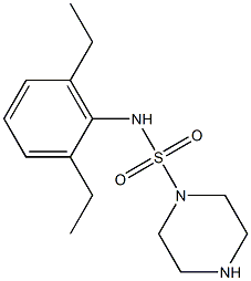 N-(2,6-diethylphenyl)piperazine-1-sulfonamide Struktur