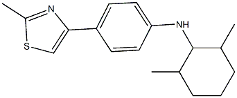 N-(2,6-dimethylcyclohexyl)-4-(2-methyl-1,3-thiazol-4-yl)aniline Struktur