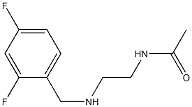 N-(2-{[(2,4-difluorophenyl)methyl]amino}ethyl)acetamide Struktur