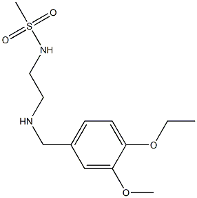 N-(2-{[(4-ethoxy-3-methoxyphenyl)methyl]amino}ethyl)methanesulfonamide Struktur