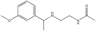 N-(2-{[1-(3-methoxyphenyl)ethyl]amino}ethyl)acetamide Struktur