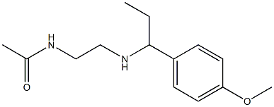 N-(2-{[1-(4-methoxyphenyl)propyl]amino}ethyl)acetamide Struktur