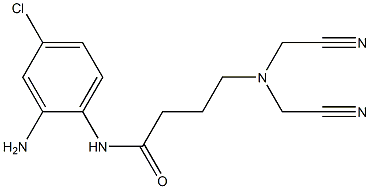 N-(2-amino-4-chlorophenyl)-4-[bis(cyanomethyl)amino]butanamide Struktur