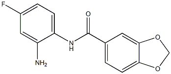 N-(2-amino-4-fluorophenyl)-1,3-benzodioxole-5-carboxamide Struktur