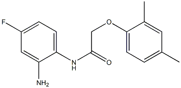 N-(2-amino-4-fluorophenyl)-2-(2,4-dimethylphenoxy)acetamide Struktur