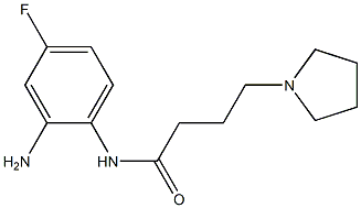 N-(2-amino-4-fluorophenyl)-4-pyrrolidin-1-ylbutanamide Struktur