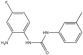 N-(2-amino-4-fluorophenyl)-N'-(3-methylphenyl)urea Struktur