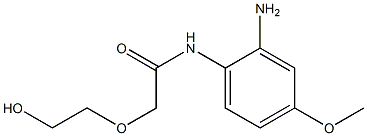 N-(2-amino-4-methoxyphenyl)-2-(2-hydroxyethoxy)acetamide Struktur