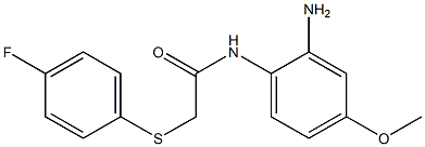 N-(2-amino-4-methoxyphenyl)-2-[(4-fluorophenyl)sulfanyl]acetamide Struktur