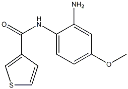 N-(2-amino-4-methoxyphenyl)thiophene-3-carboxamide Struktur