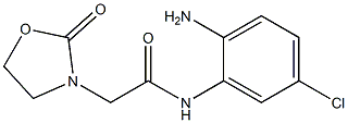 N-(2-amino-5-chlorophenyl)-2-(2-oxo-1,3-oxazolidin-3-yl)acetamide Struktur