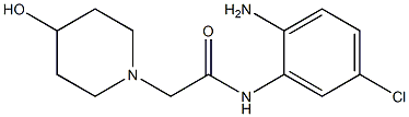 N-(2-amino-5-chlorophenyl)-2-(4-hydroxypiperidin-1-yl)acetamide Struktur