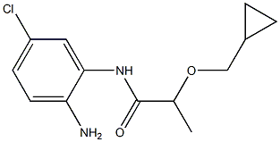 N-(2-amino-5-chlorophenyl)-2-(cyclopropylmethoxy)propanamide Struktur