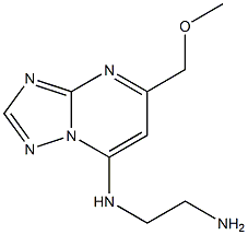 N-(2-aminoethyl)-N-[5-(methoxymethyl)[1,2,4]triazolo[1,5-a]pyrimidin-7-yl]amine Struktur