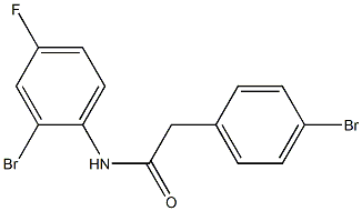 N-(2-bromo-4-fluorophenyl)-2-(4-bromophenyl)acetamide Struktur