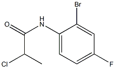 N-(2-bromo-4-fluorophenyl)-2-chloropropanamide Struktur