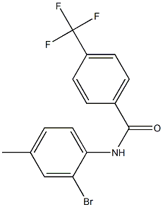 N-(2-bromo-4-methylphenyl)-4-(trifluoromethyl)benzamide Struktur