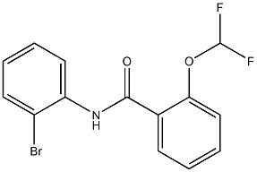 N-(2-bromophenyl)-2-(difluoromethoxy)benzamide Struktur