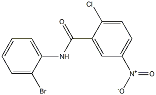 N-(2-bromophenyl)-2-chloro-5-nitrobenzamide Struktur