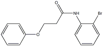 N-(2-bromophenyl)-3-phenoxypropanamide Struktur