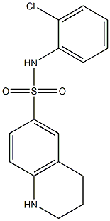 N-(2-chlorophenyl)-1,2,3,4-tetrahydroquinoline-6-sulfonamide Struktur